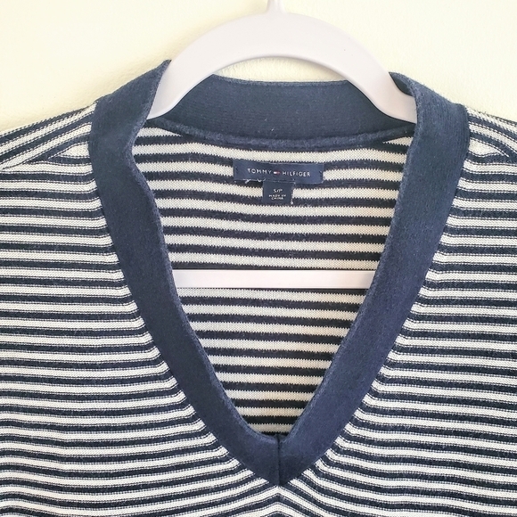 Tommy Hilfiger Cotton Nautical Striped Summer pullover Vneck size S ( 8… - Picture 13 of 16